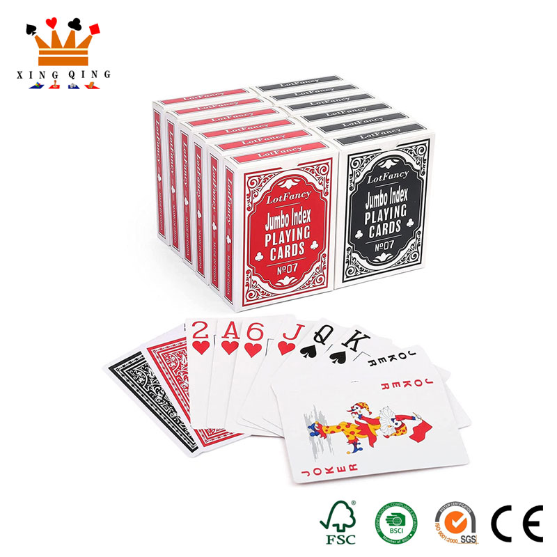 Cartas de jogar clássicas do Jumbo Index Casino